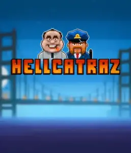 Enter the thrilling world of the Hellcatraz game by Relax Gaming, featuring a cartoonish prisoner and a guard with the infamous Alcatraz prison and San Francisco skyline in the background. This image depicts the fun and humor of an escape-themed game, ideal for those who enjoy playful themes, offering a entertaining escape. 