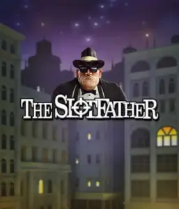 Enter the underworld realm of The Slotfather slot by Betsoft, featuring a commanding mafia boss standing against a moonlit cityscape. This image captures the dramatic essence of the mob life, with the boss clad in a traditional black suit and hat. Ideal for players who enjoy mafia stories, offering a captivating adventure. 
